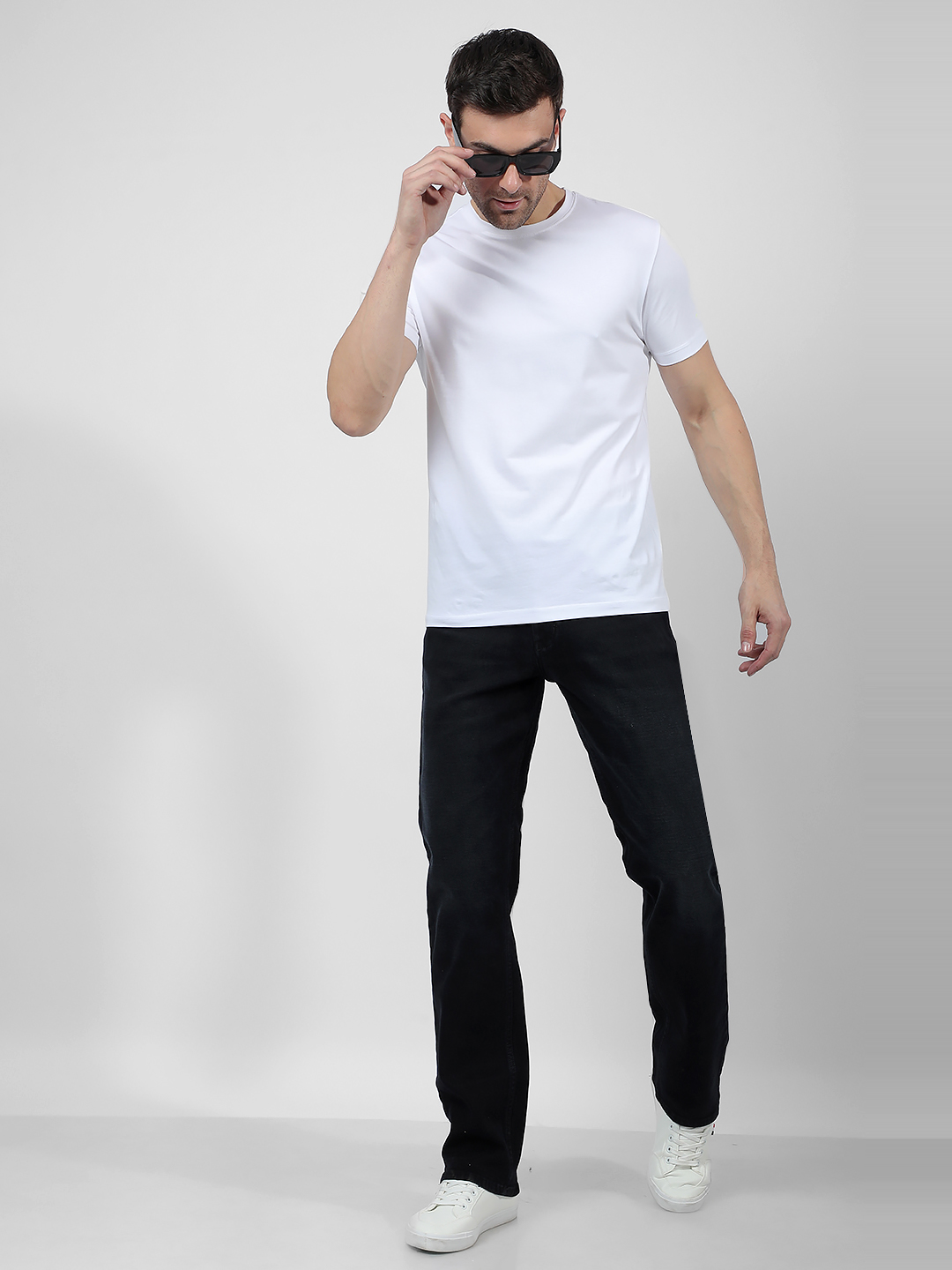 Numero Uno Men Faded Black Jeans